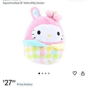Squishmallows Pink and White Stuffed Animal